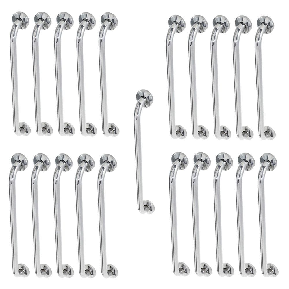 Alça Barra de Apoio 60cm Inox Kit 20 Unidades Gestante Idoso Deficiente Corrimao Segurança Acessibilidade Banheiro Corrimao