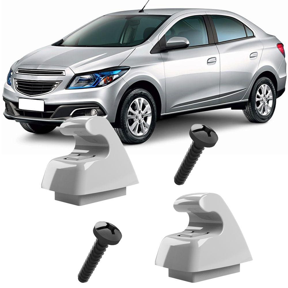 2 Grampos Presilhas Suporte com Parafuso Quebra Sol Prisma 2013 2014 2015 2016 Joy 2017 2018 2019