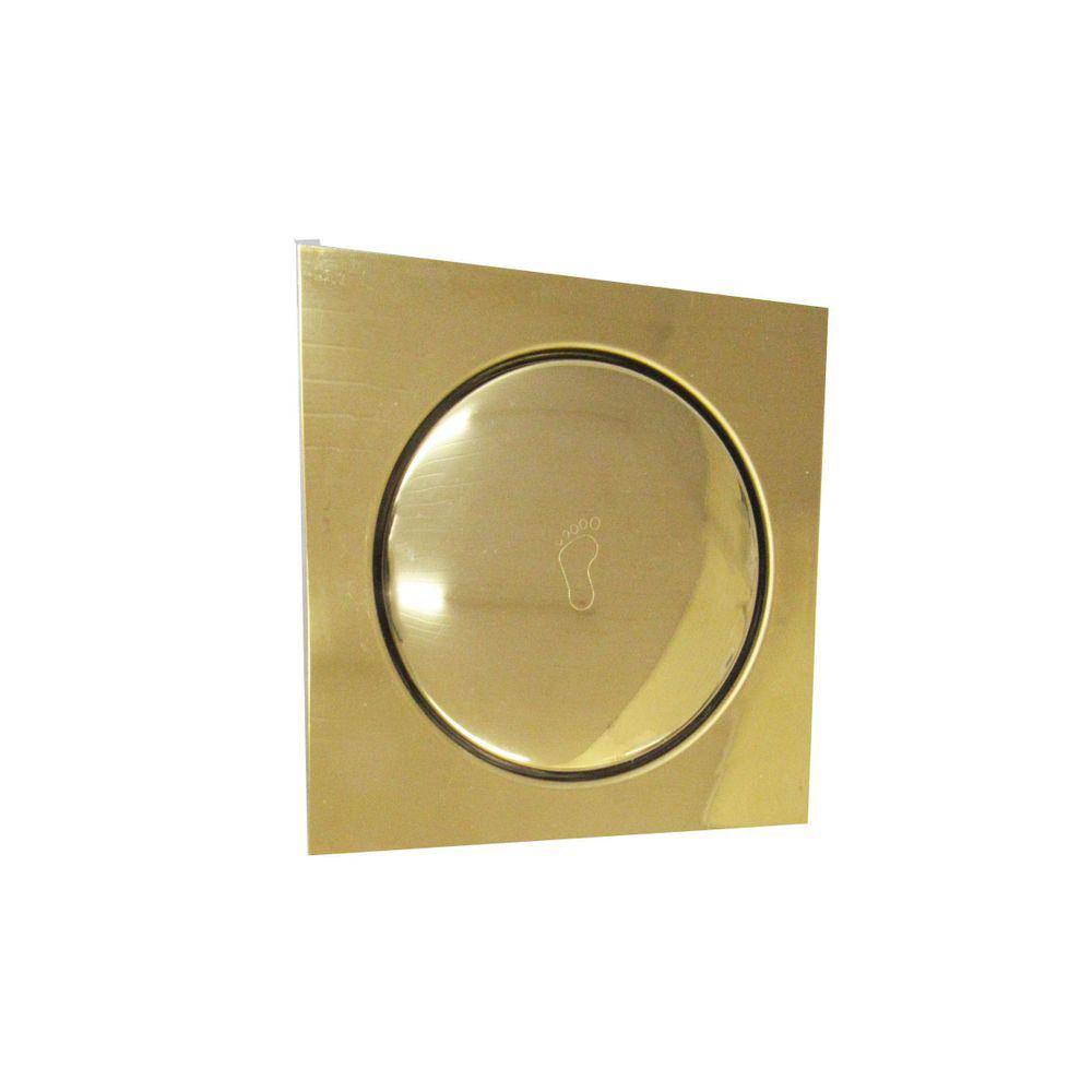 Ralo Inteligente Click Dourado 15X15Cm - By Fineza