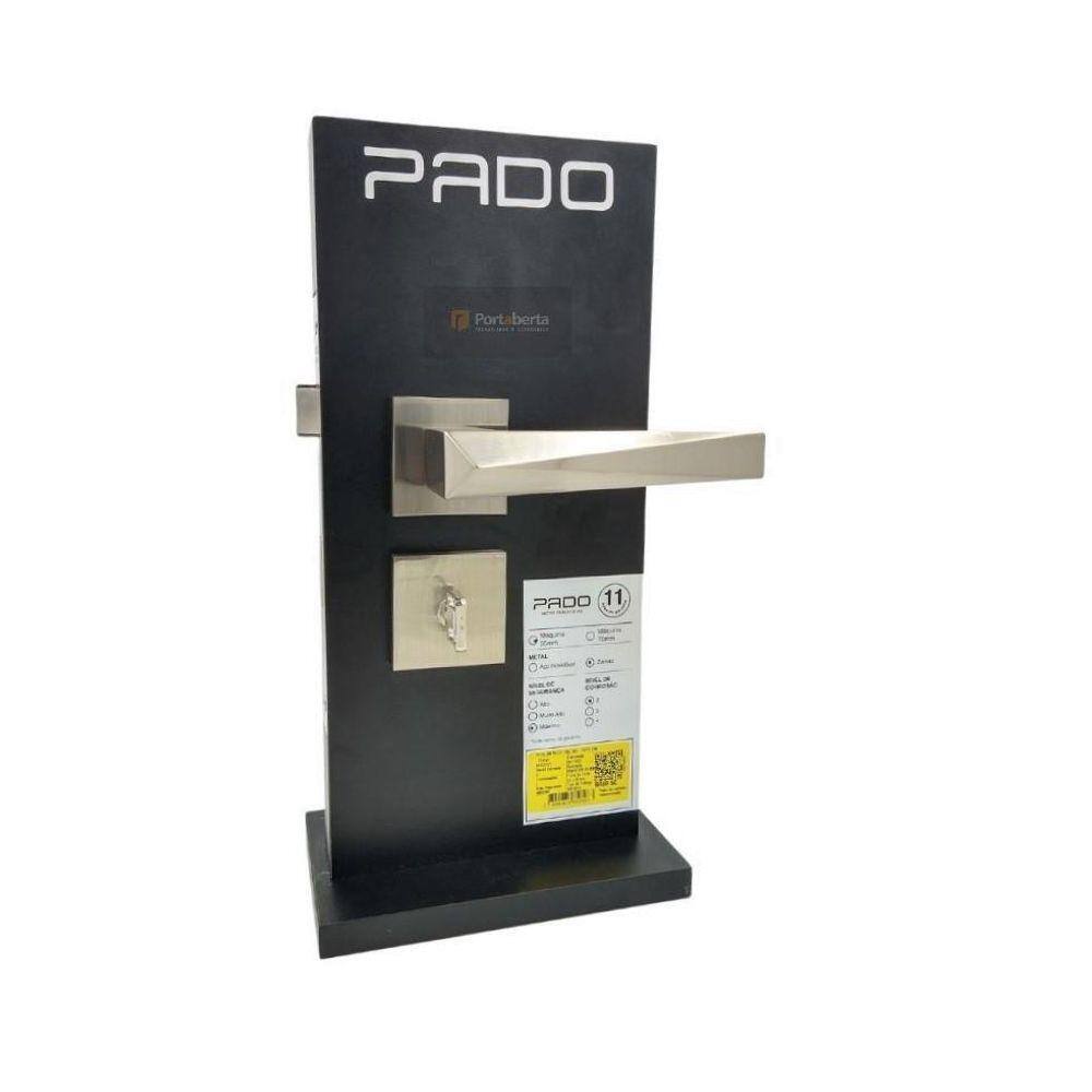 Fechadura Porta Banheiro Wc Pado Ascot Escovada Acetinada