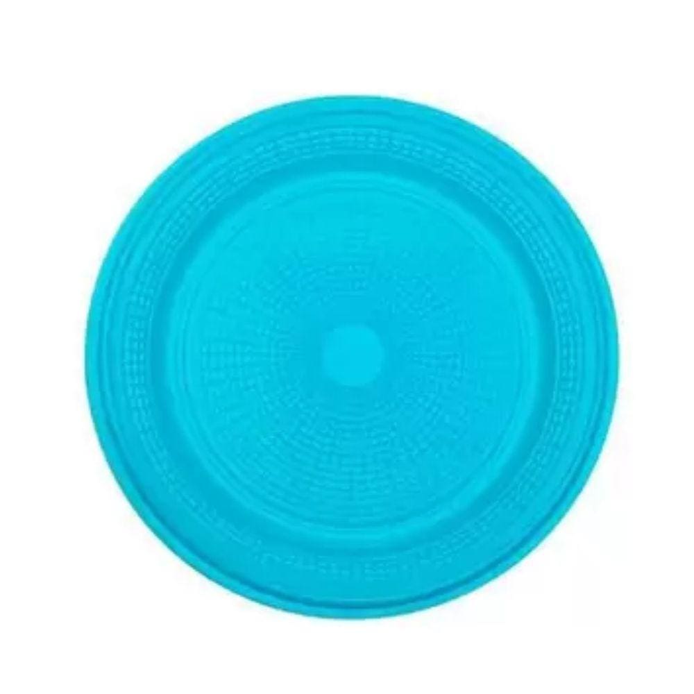 Prato Redondo Bio Azul Claro 15cm Com 10 Unidades TrikTrik