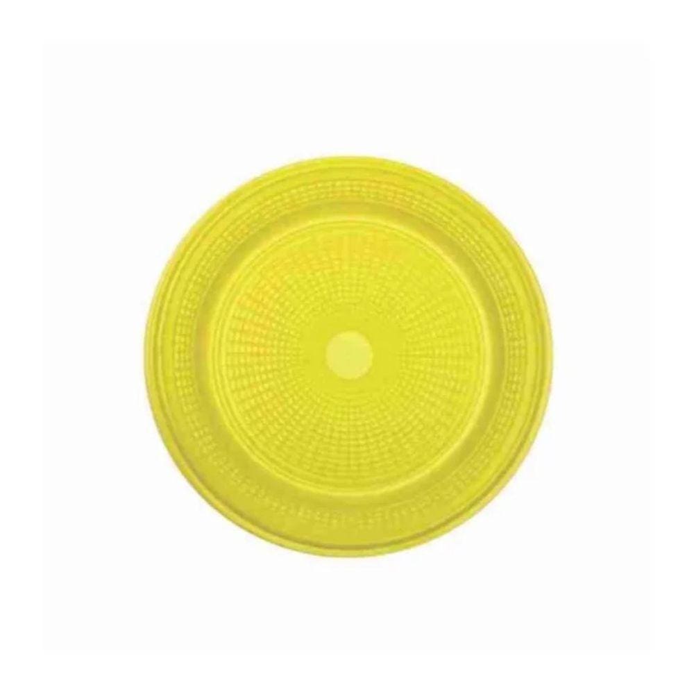 Prato Redondo Bio Amarelo 15cm Com 10 Unidades TrikTrik