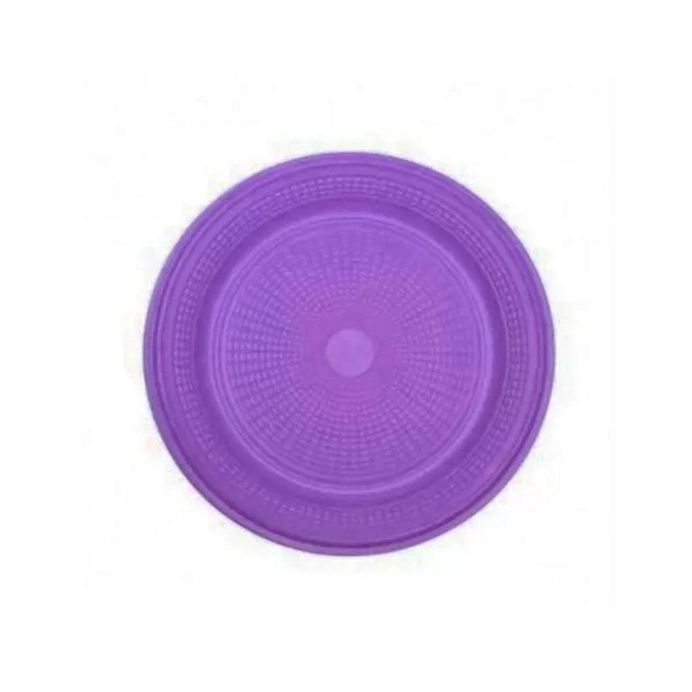 Prato Redondo Bio Roxo 15cm Com 10 Unidades TrikTrik