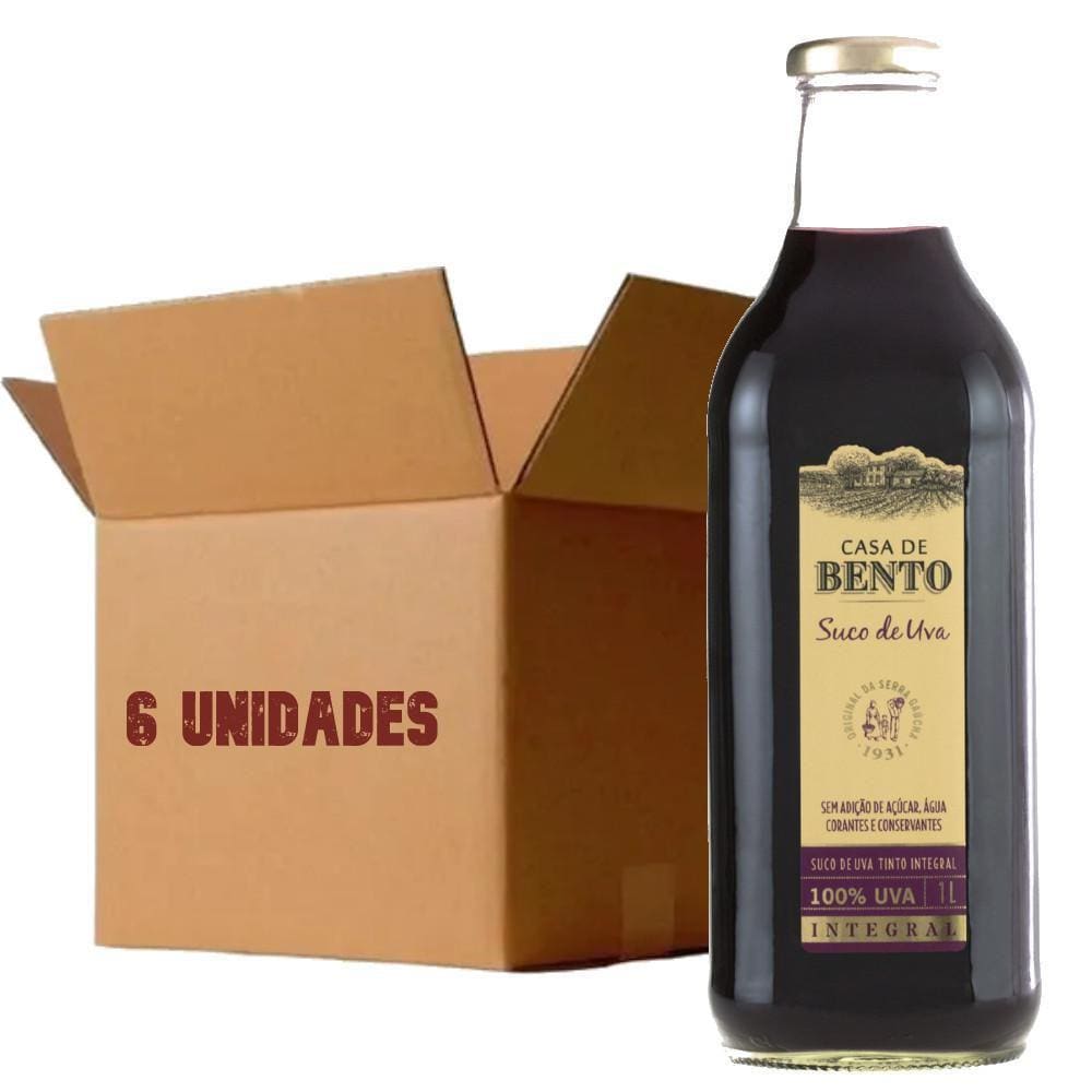 Kit 6 Suco De Uva Casa De Bento 1L
