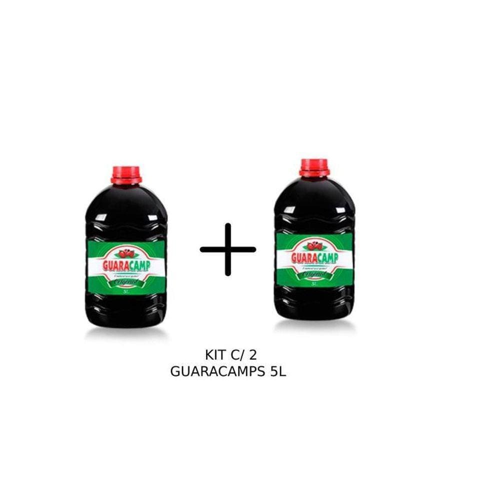 Xarope De Guaraná Natural Guaracamp 10 Litros- 2 Bombonas