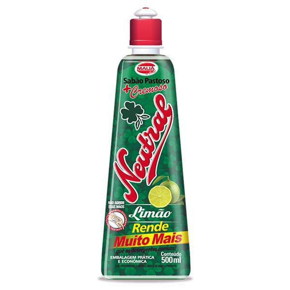 Kit Sabão Neutral Cremoso Limão Maua Do Brasil P Louças 18Un
