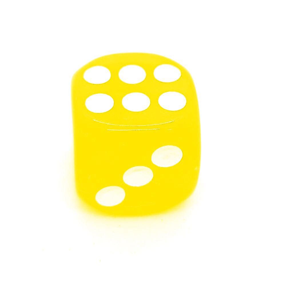 Dado Amarelo 6 Lados 14mm Orixás Umbanda Erês Zé Pilintra Un