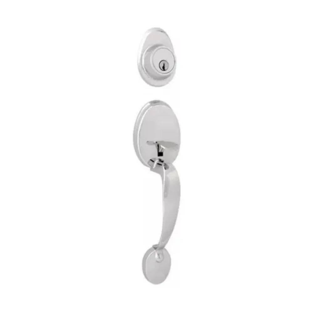 Fechadura Retrô Blim Blim Inox Escovado - Externa Fosca
