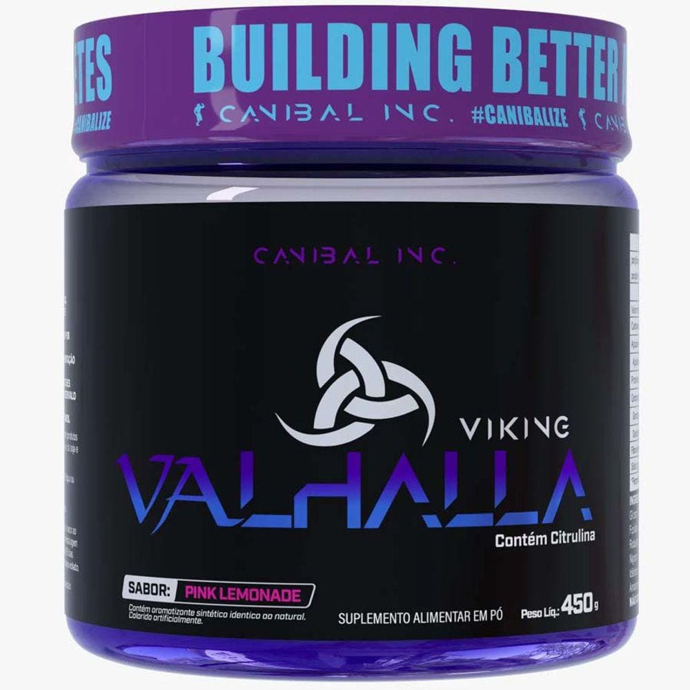 Pré Treino Viking Valhalla Canibal Inc 450g Pink Lemonade