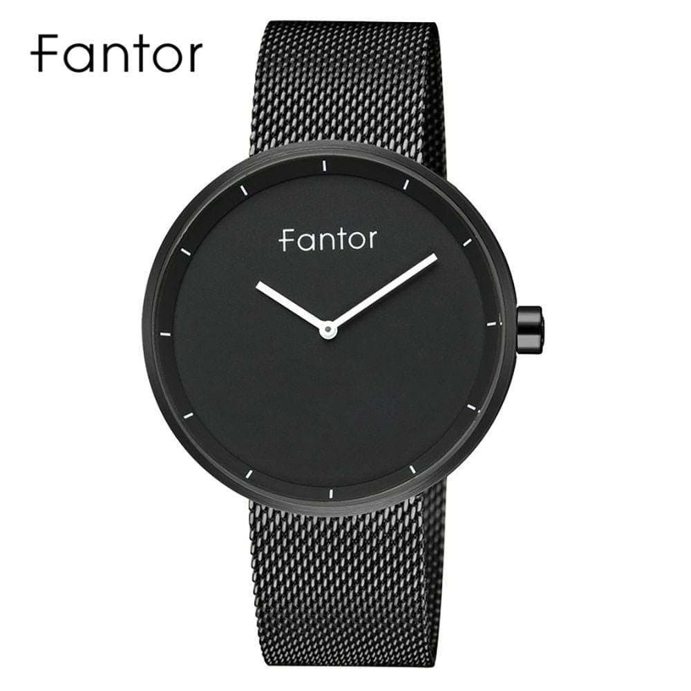 Relógio Masculino Fantor Wf1011g à Prova D`água Preto
