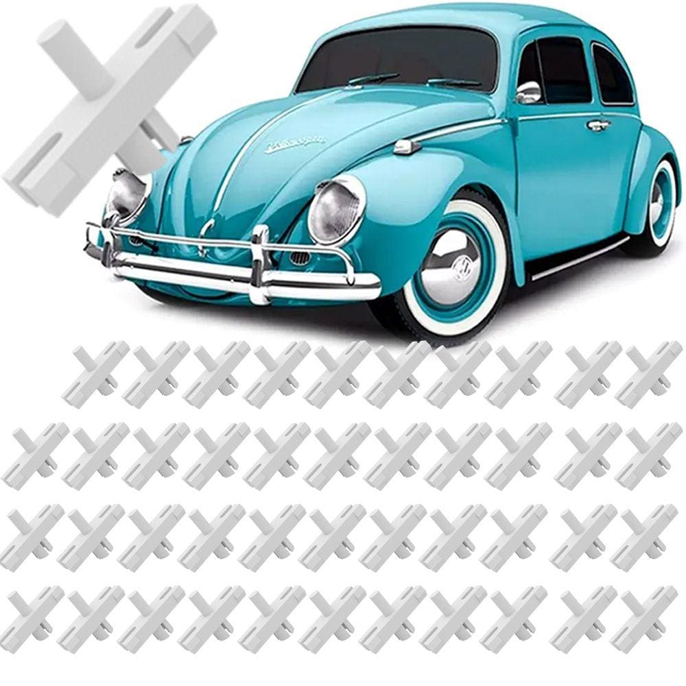 Kit 40 Grampos Presilhas Friso Lateral Porta Fusca 1200 1300 1500 Itamar 70 a 85 86 87 93 94 95 96