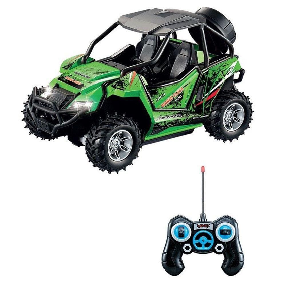 Rc Carrinho drift de Controle Remoto com 2 opções de rodas