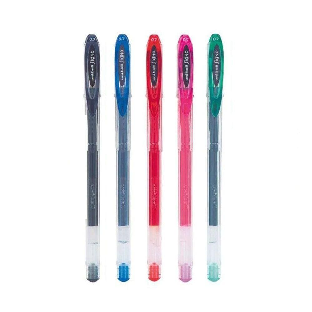 Caneta Gel UniBall 0.7mm Signo Neo Kit c/ 5 Unidades - Escolha a Cor