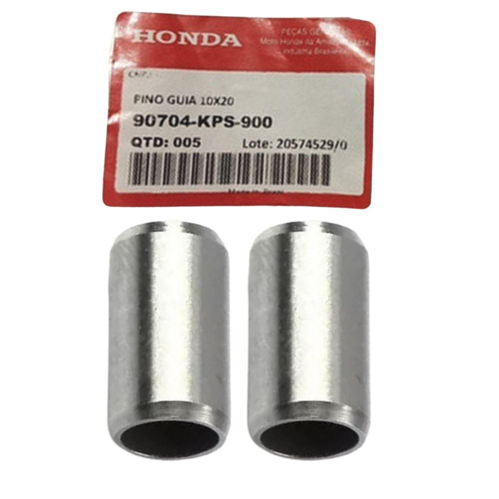 2 Pino Guia Cabeçote 10x20 Titan125/ Xlr125/ Bros125/ Crf230