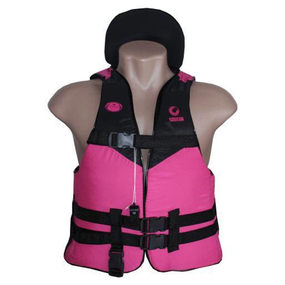 Colete Salva Vidas 15Kg Rosa Infantil Praia Piscina Barco