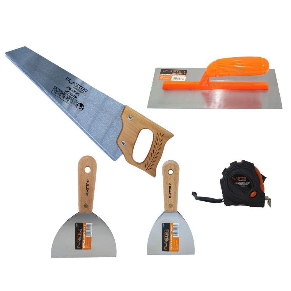 Kit Para Gesseiro Plaster - 5 Peças