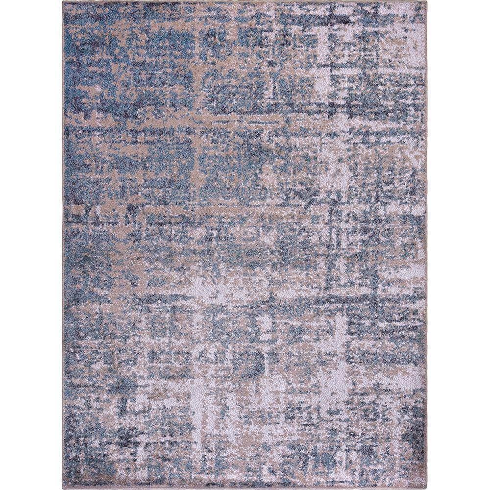 Tapete Sala Classic Bahamas 9 Creme Azul 150X200 Cm Estonado