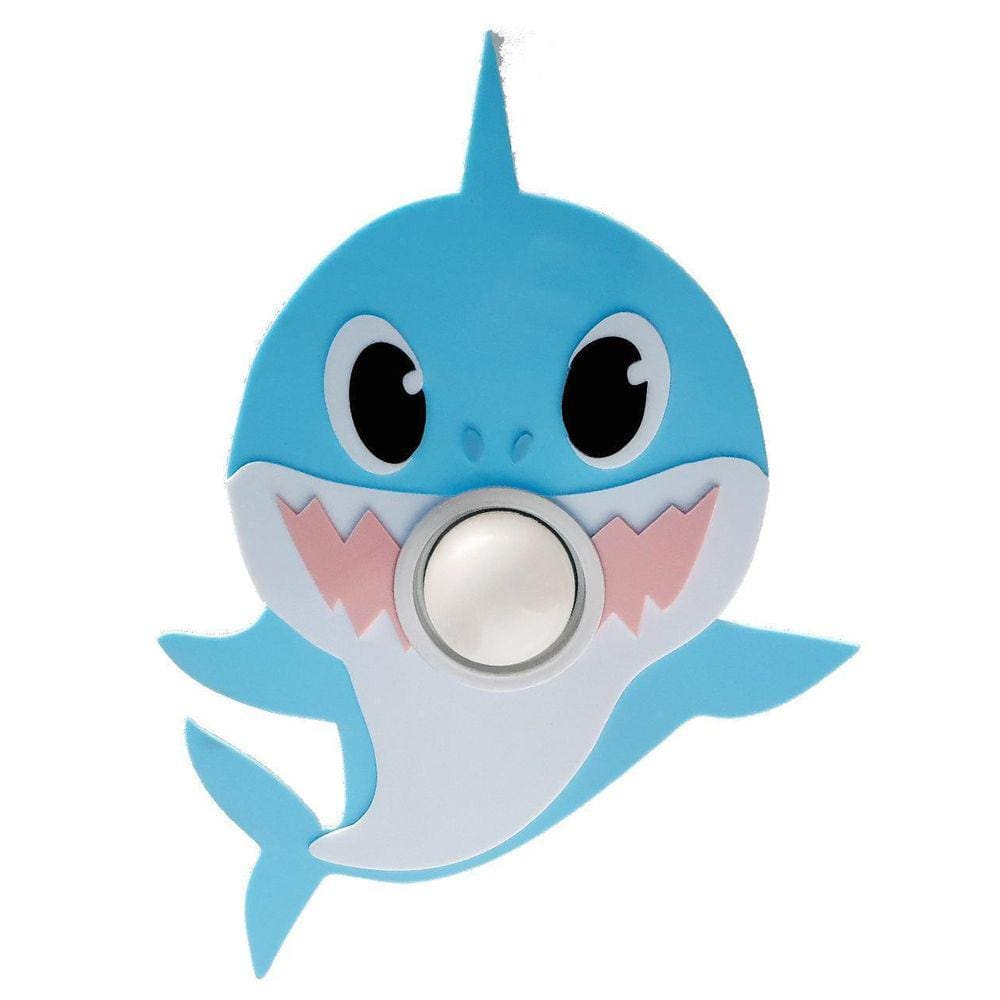 Luminária Pendente Baby Shark Infantil Tubarão Quarto Bebê