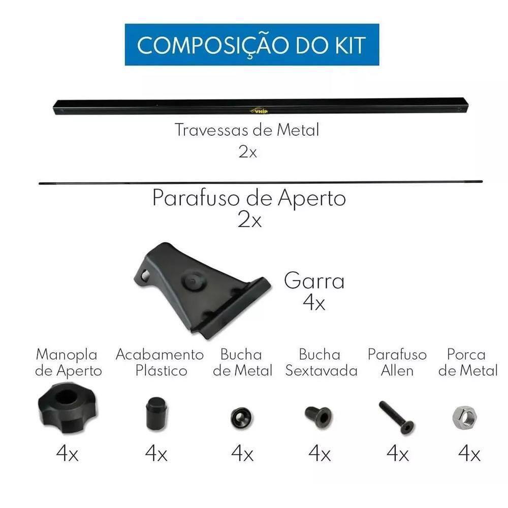 Rack Bagageiros New Life Gol Bola G2 G3 G4 / Tds - 4 Portas