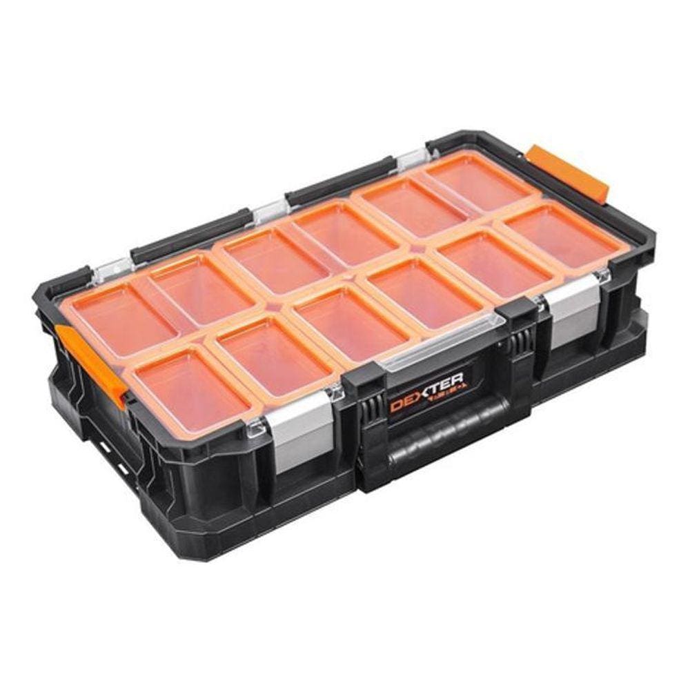 Caixa Organizadora 15L De Ferramentas Acessórios - Laranja