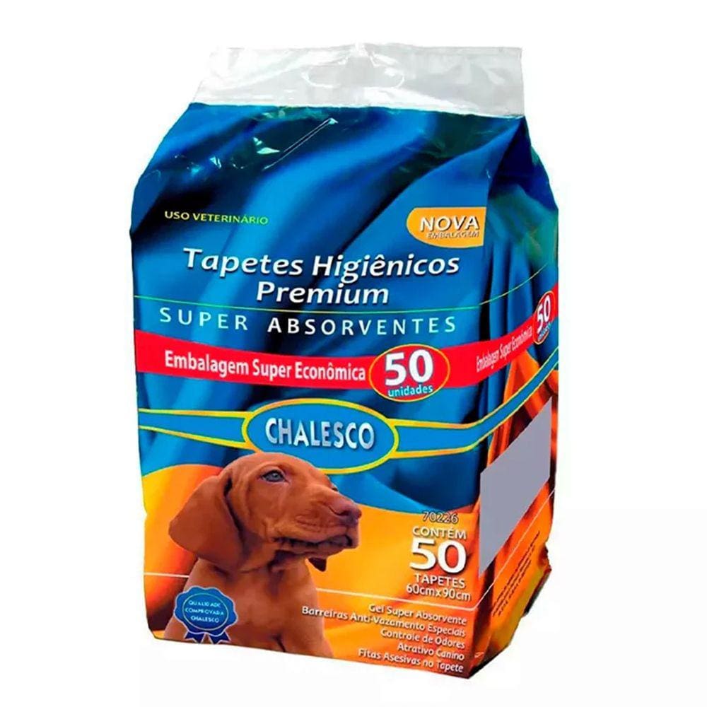 Tapete Higienico Para Caes Chalesco C/50 Unidades