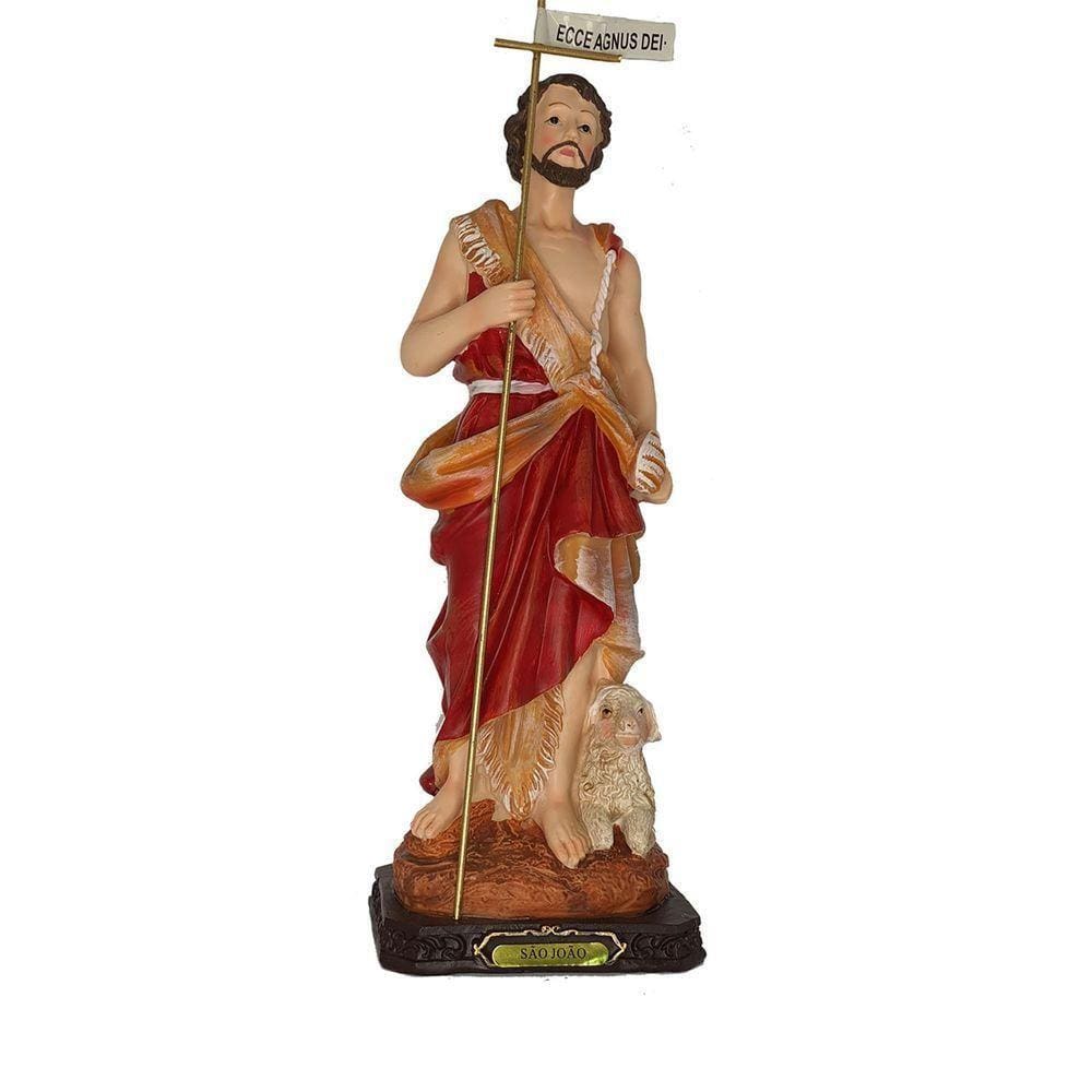 Santo Imagem São João 30,5cm Resina