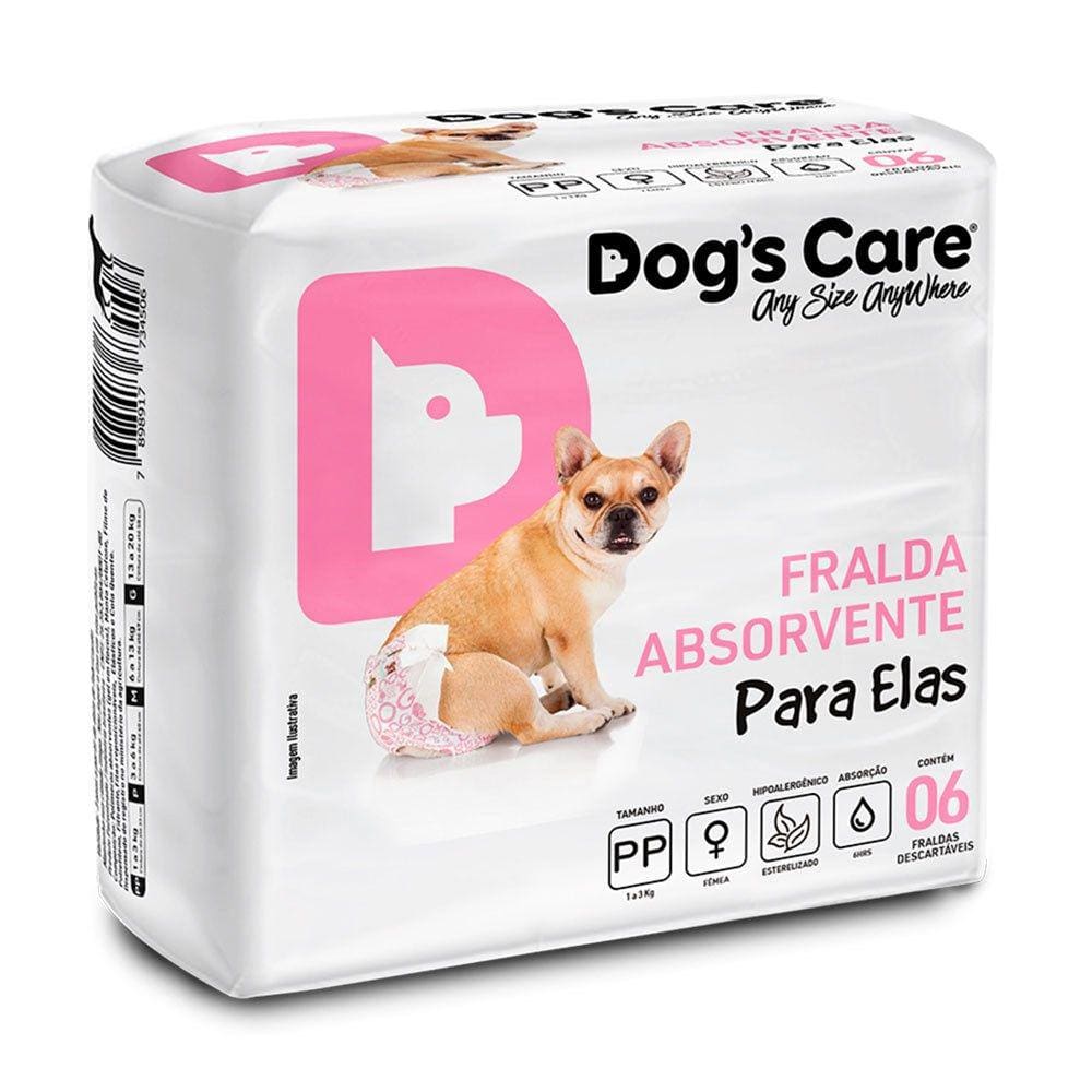 Fralda Higienica Pp Para Femeas Dogs Care C/6 Unidades
