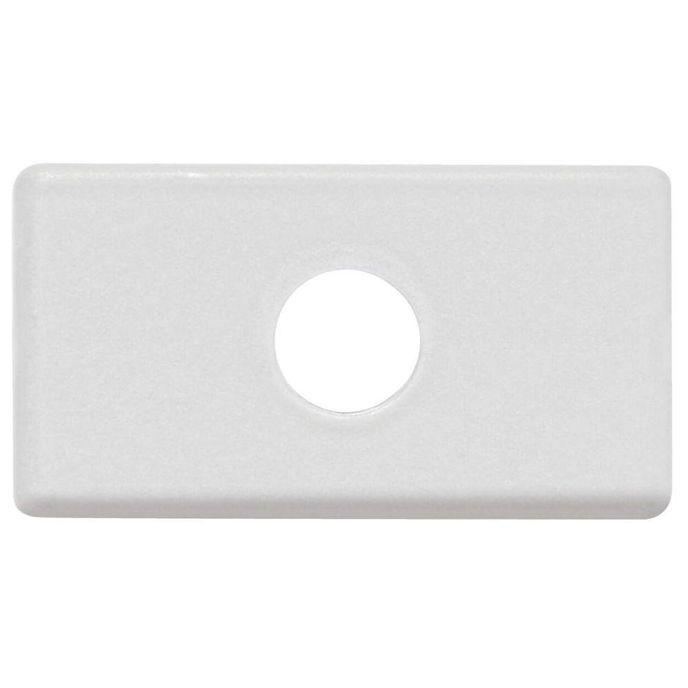 Módulo Tampo com 1 Furo 9,5 mm Branco Tramontina