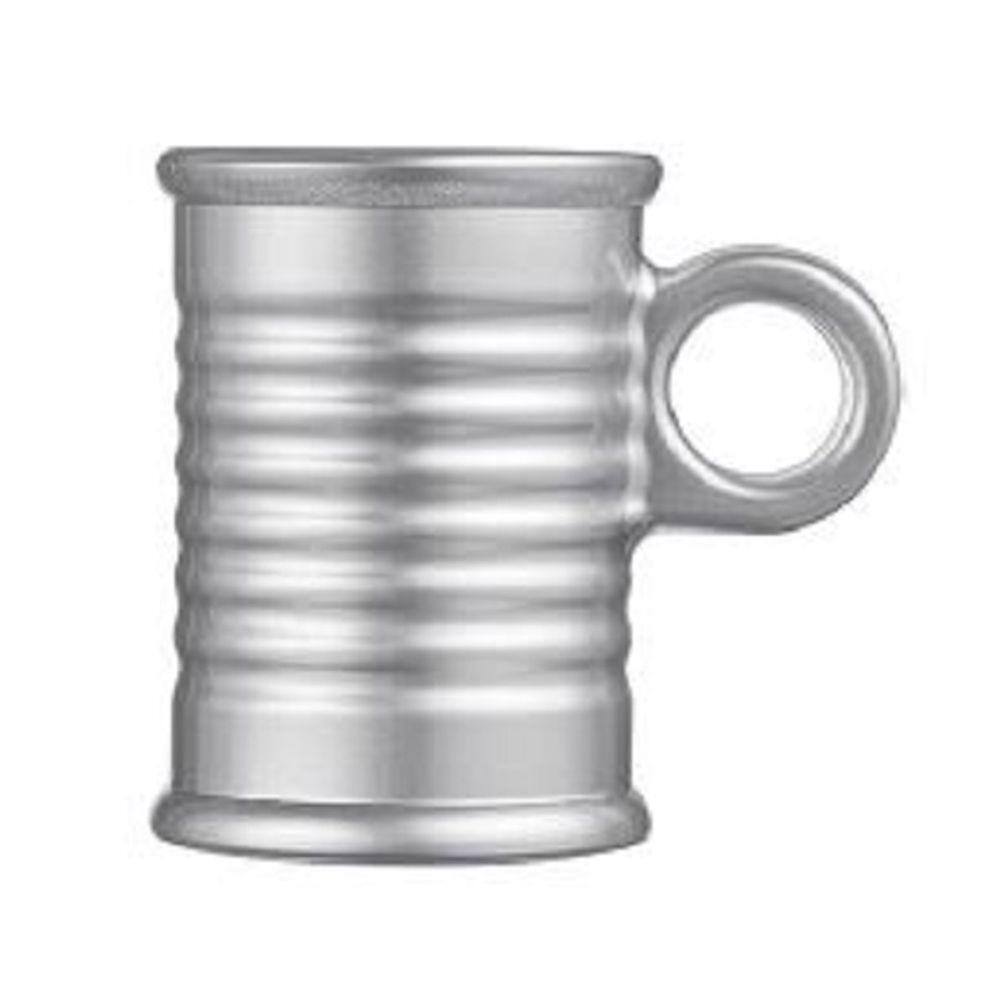 Xícara de vidro Temperado 320ml - Prata