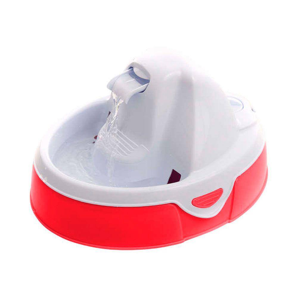 Fonte Bebedouro Amicus Aqua Flow Vermelho E Branco Bivolt