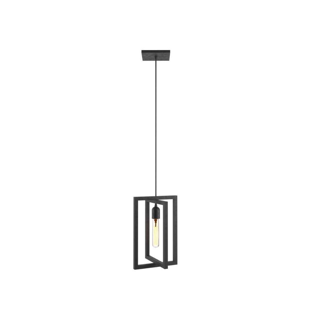 Pendente Luminária Moderna Industrial Preto