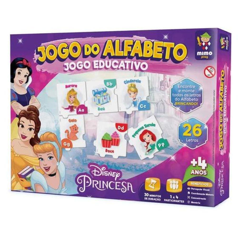 Jogo Educ do Alfabeto Princesas Disney