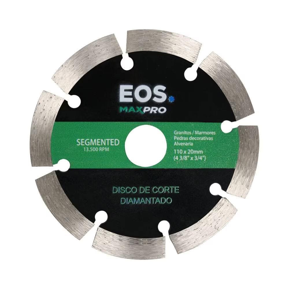 Disco de Serra Mármore Corte Diamantado Segmentado 110m 110x20x10 DSMS110 - EOS