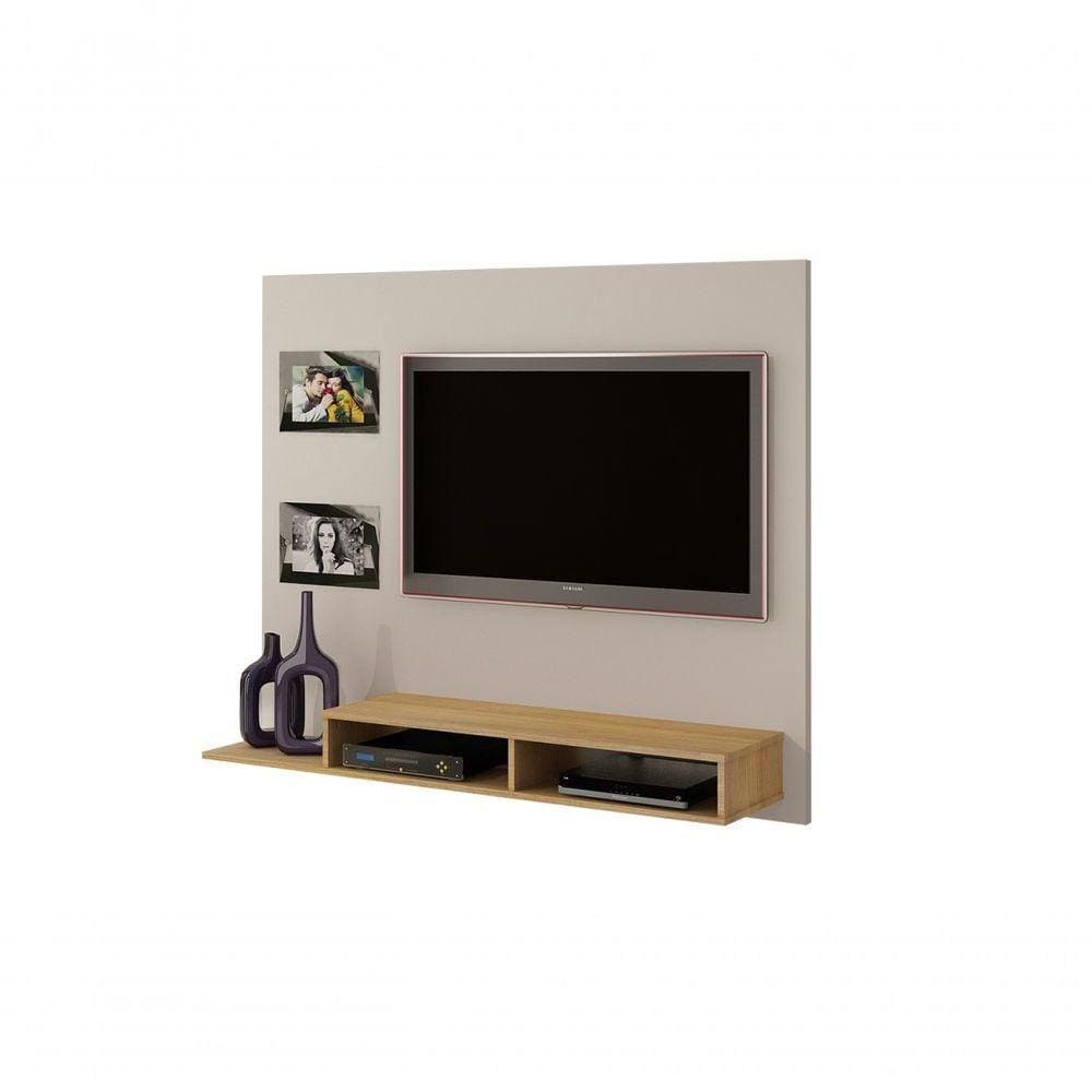 Painel Para Tv Ate 46 Polegadas Hades Valdemoveis Off White/Cinamomo