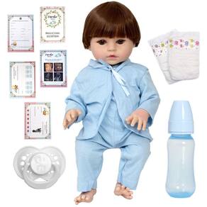 Bebe Reborn Menino 100% Silicone 57 Cm - Gael - Full