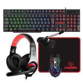 Kit Gamer Teclado Mouse Headset Mouse Pad - OEX Game Combo Argos