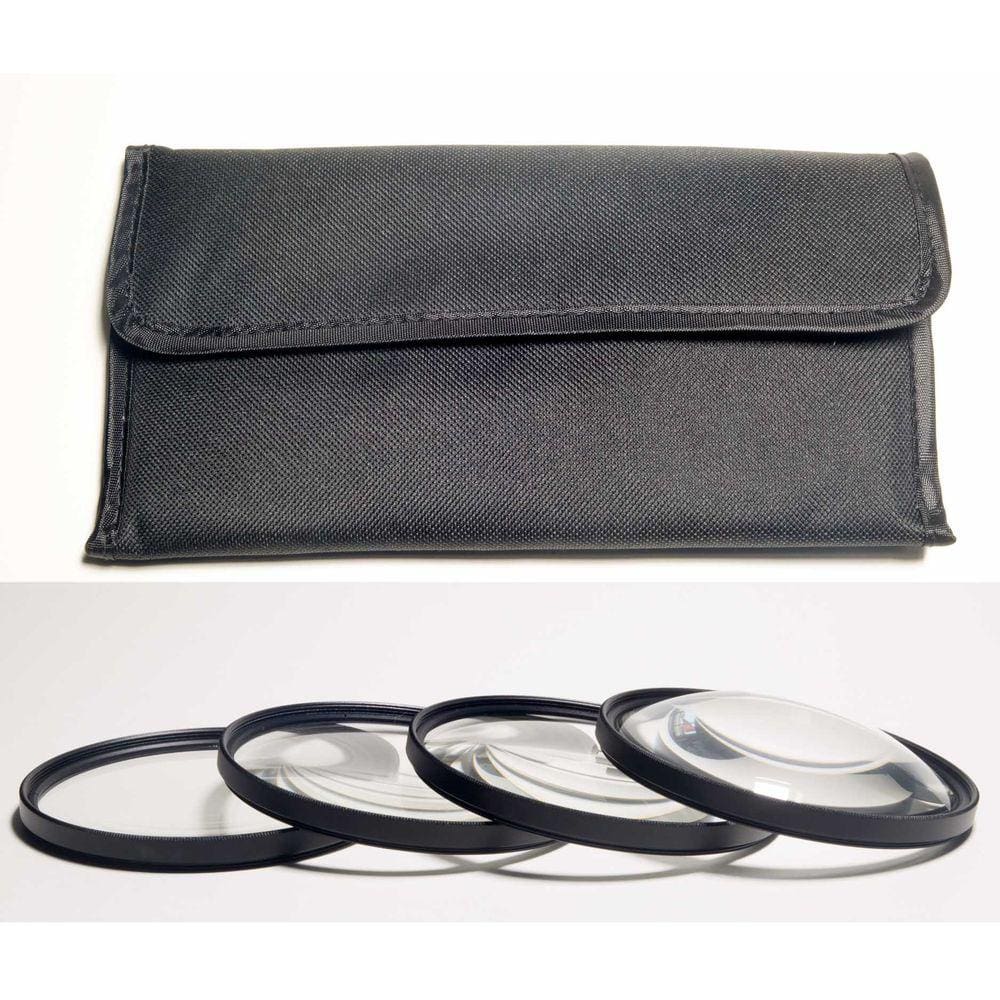 Kit filtros Close-Up 1 2 4 e 10 de 58mm para foto macro