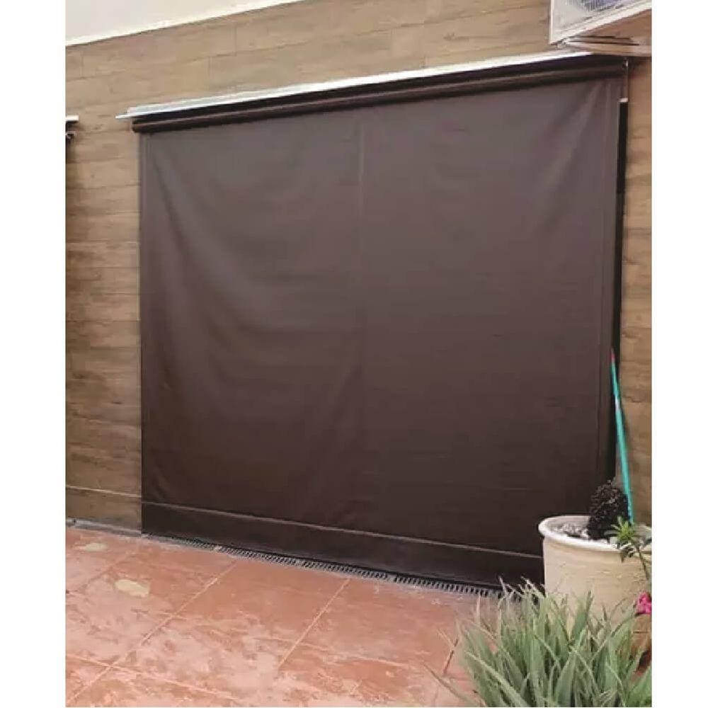 Toldo Cortina Marrom - 1,90m x 1,60m - kit completo