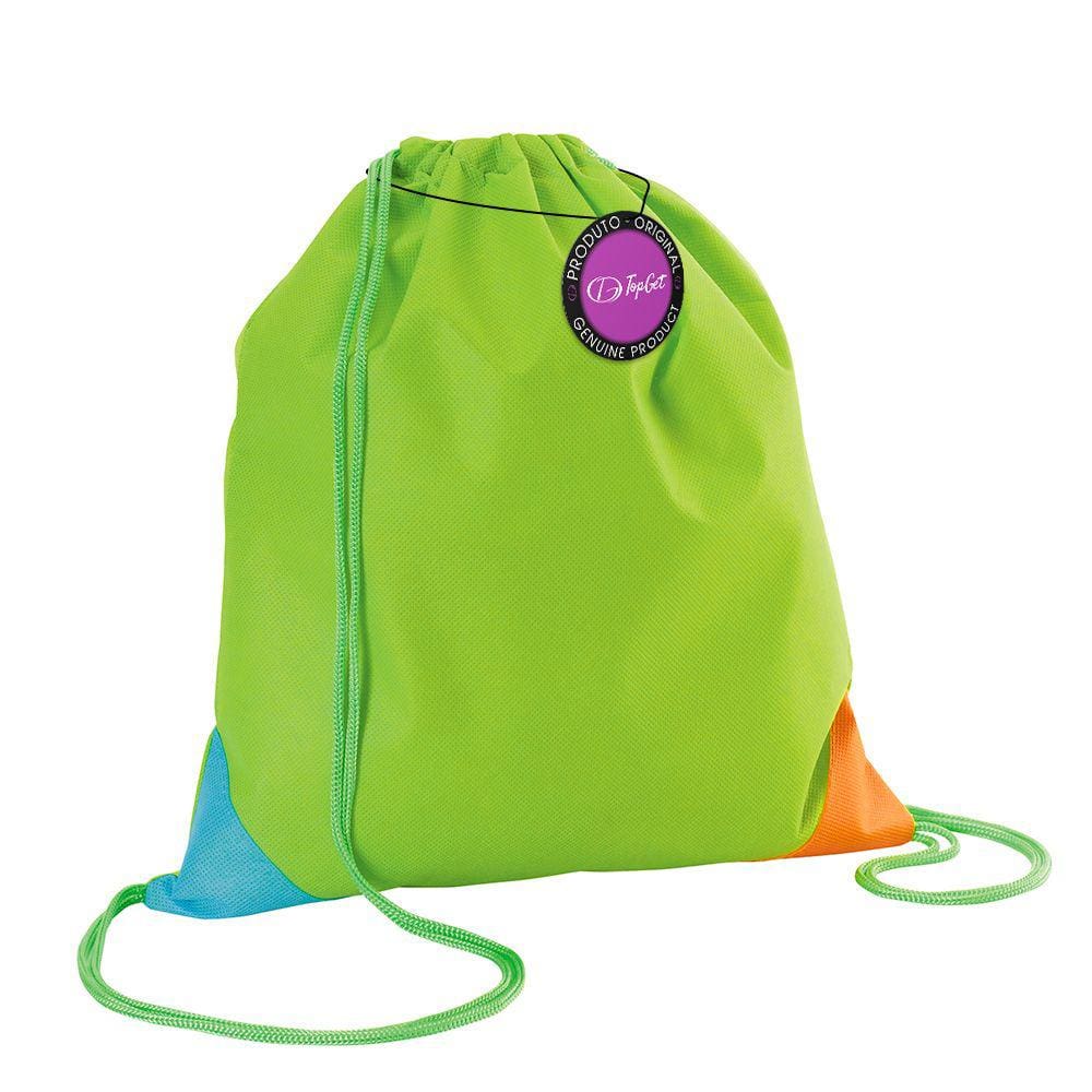 Mochila tipo Saco Gym Sack em TNT 30x35cm Messina TopGet