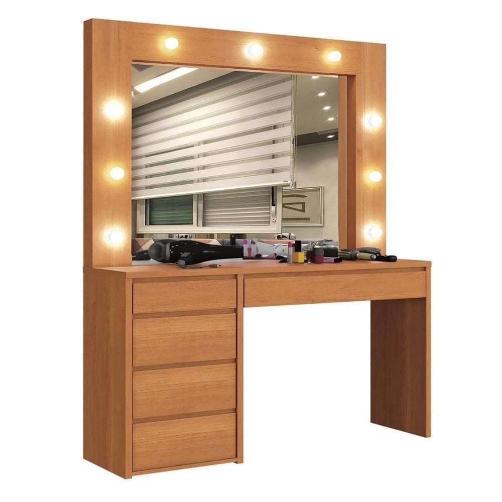 Camarim Anne 5 Gavetas 9 Lampadas Led Mavaular Naturale