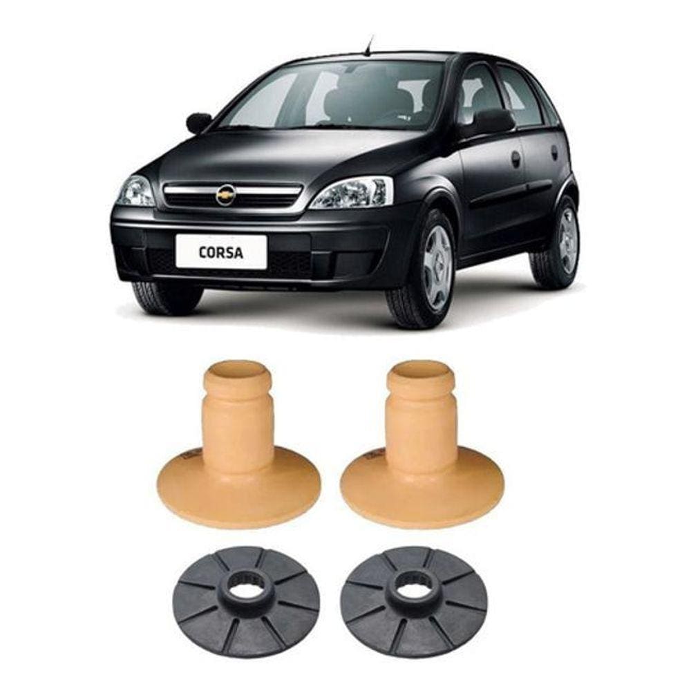 2 Batente Mola Calço Inferior Traseiro Corsa 2002 2003 2004