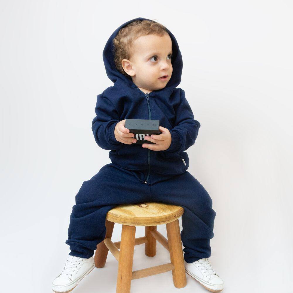 Jaqueta Moletom Infantil Aveloz Marinho