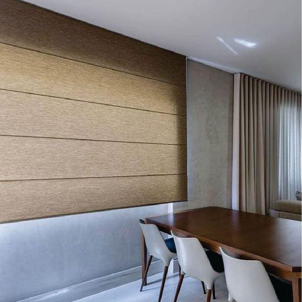 Persiana Romana Translucida Marrom - 2,20m x 1,40m