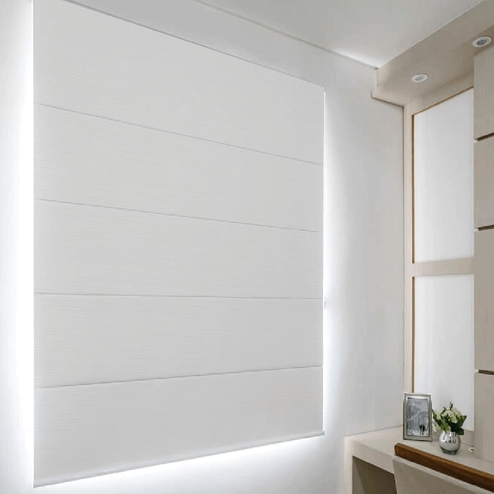 Persiana Romana Blackout Branca - 1,90m x 1,40m