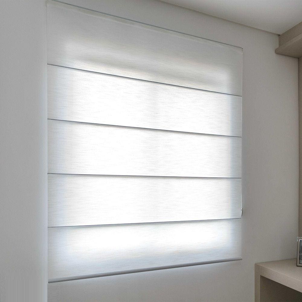 Persiana Romana Translucida Branca - 2,50m x 1,20m