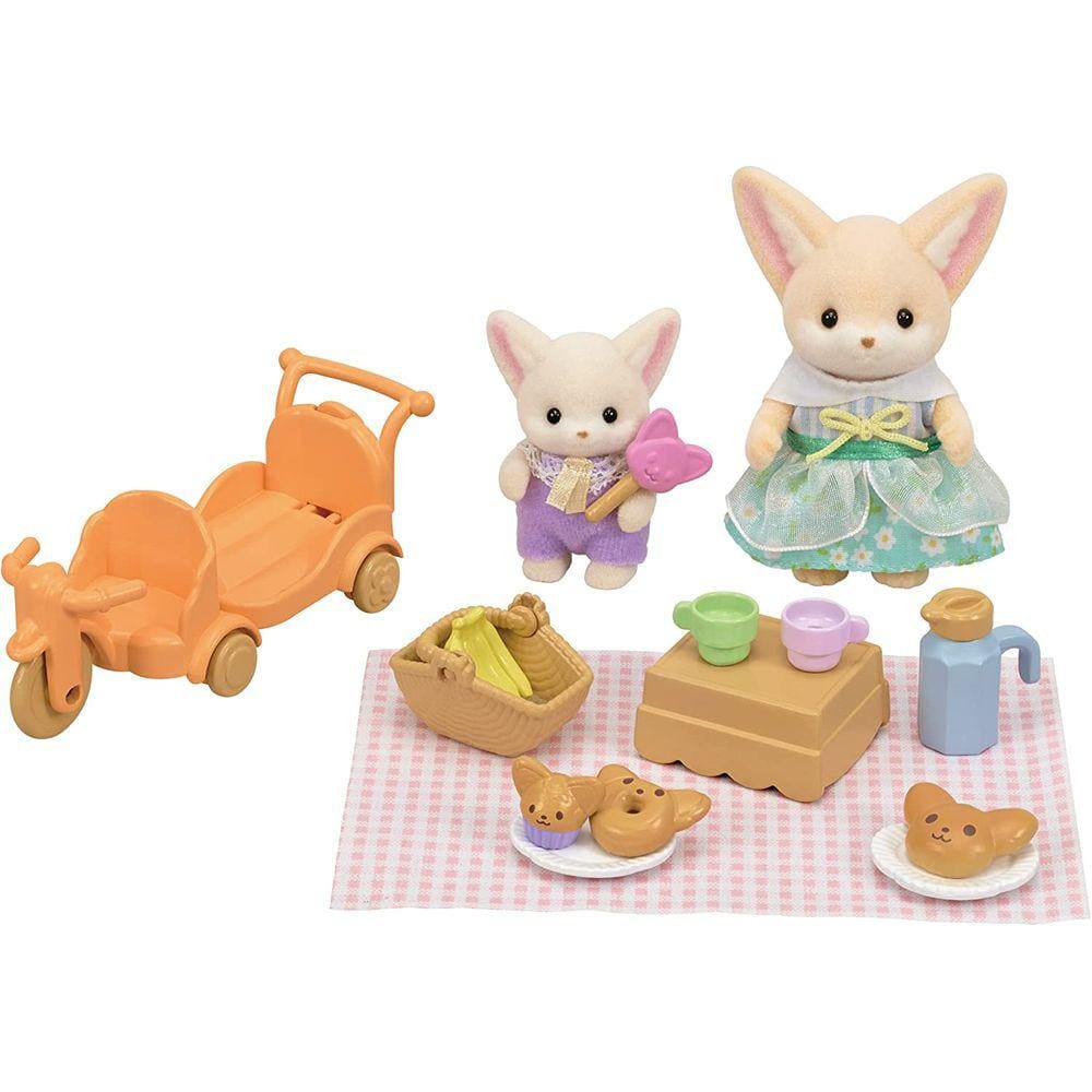 Sylvanian Families - Conjunto Piquenique Ensolarado - Irmã e Bebê Raposas-do-deserto