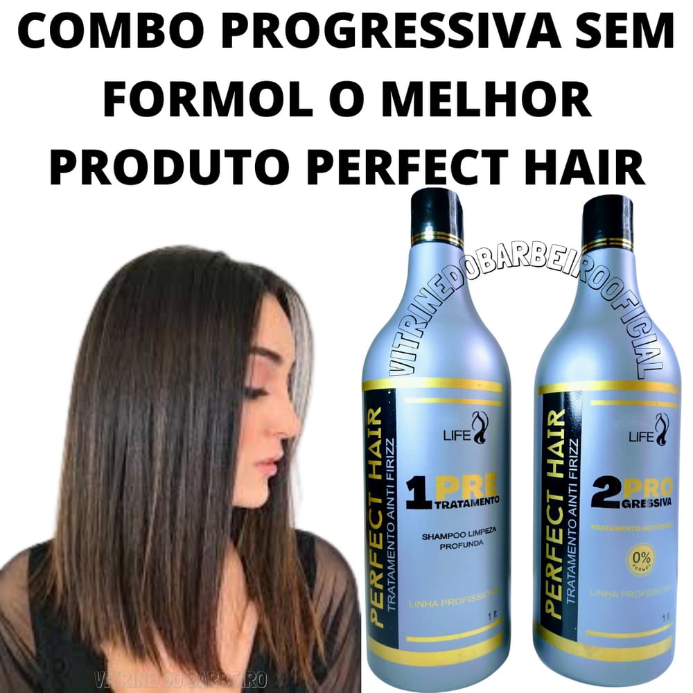 Escova Progressiva Sem Formol Com Ácido Glioxílico Perfect Hair