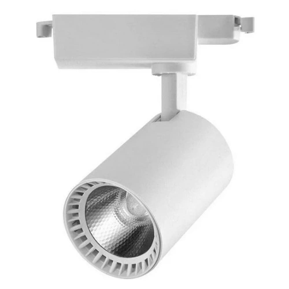 Spot Led Cob Trilho Bivolt 10w Branco 4000k Foyu Kit 3 Und