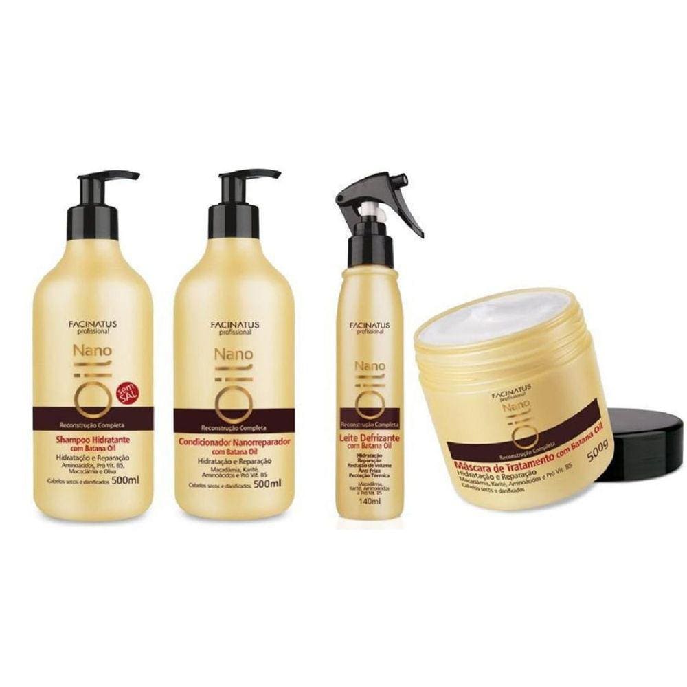 Kit Reconstrução Completa Facinatus Cosméticos Nano Oil