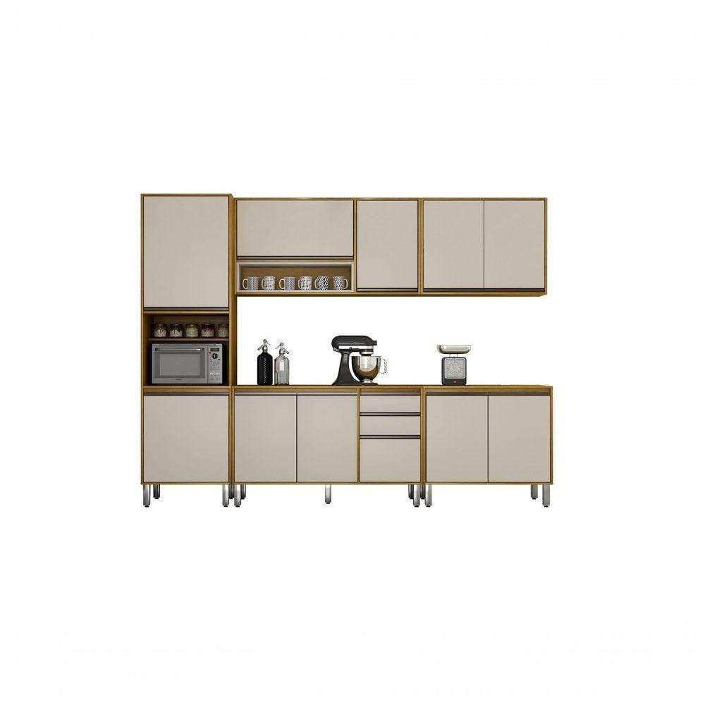 Cozinha Completa 5 Peças Eduarda Chf Móveis Cinamomo/off White